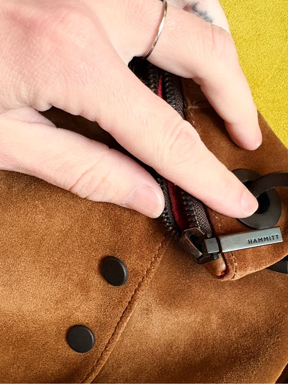 Hammitt Large Daniel Mahogany Suede - Picture 6 of 12